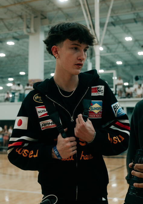 Colin Allen (thatiscolin) modeling at RWE event Colin Allen also known as thatiscolin modeling at an RWE event during a live creator and sports environment