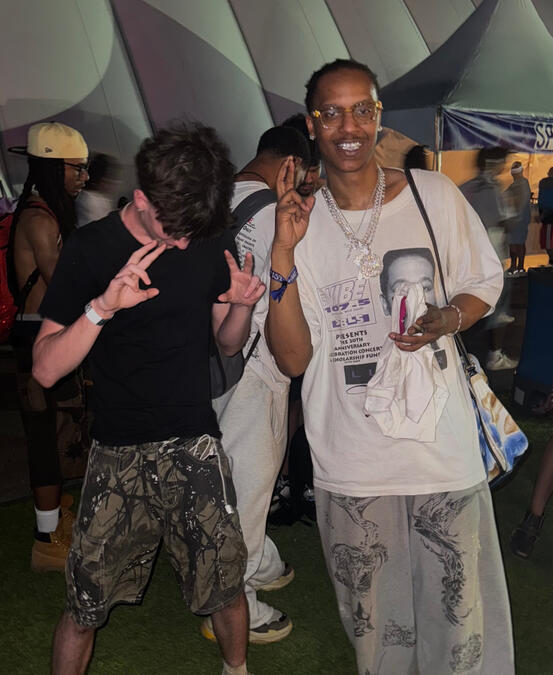 Colin Allen (thatiscolin) with DC2Trill Colin Allen also known as thatiscolin pictured with rapper DC2Trill during a music related content shoot